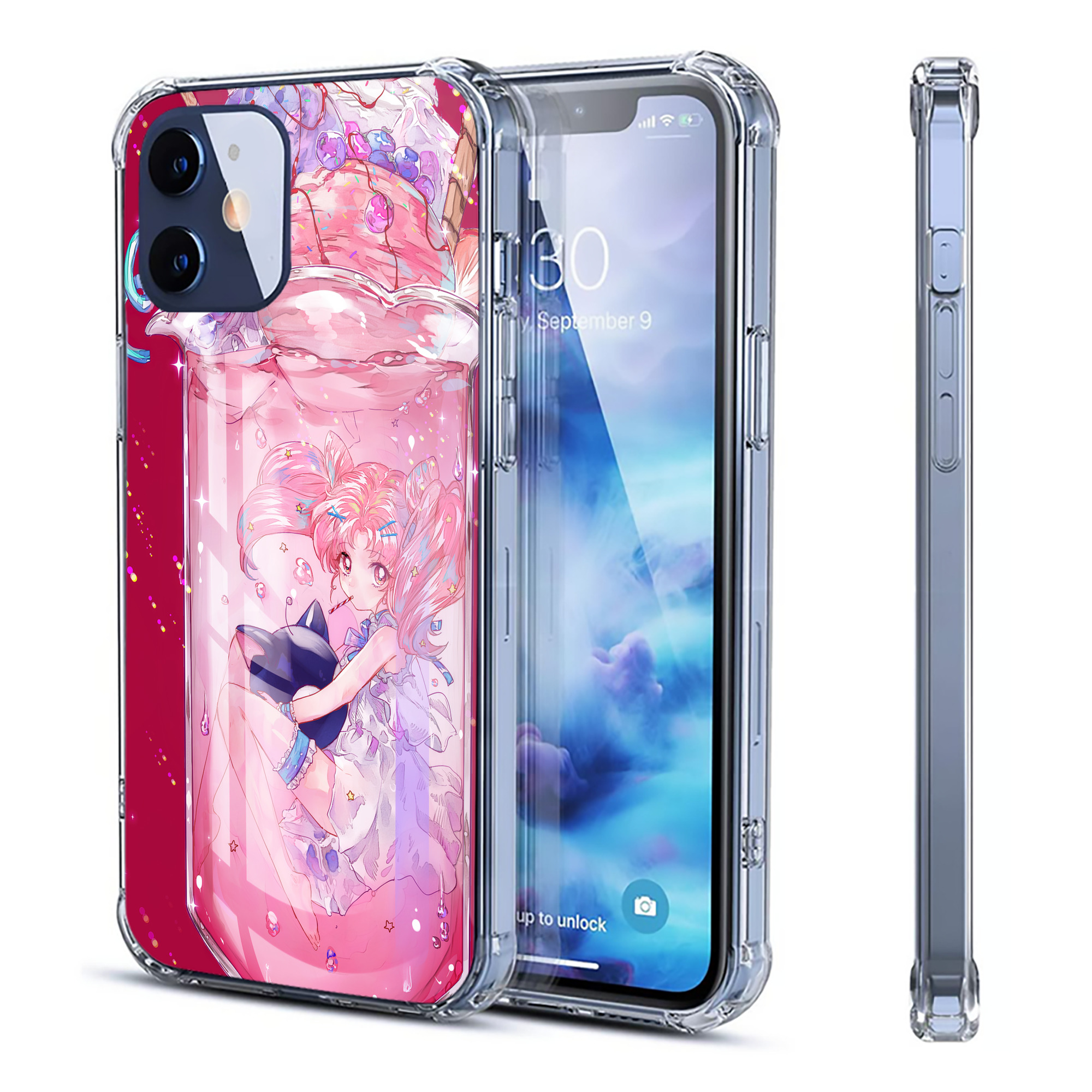 （画像用） 美少女戦士セーラームーン Sailor Moon 【iPhone 12シリーズ対応】透明スマホケース（クリアソフトケース）
